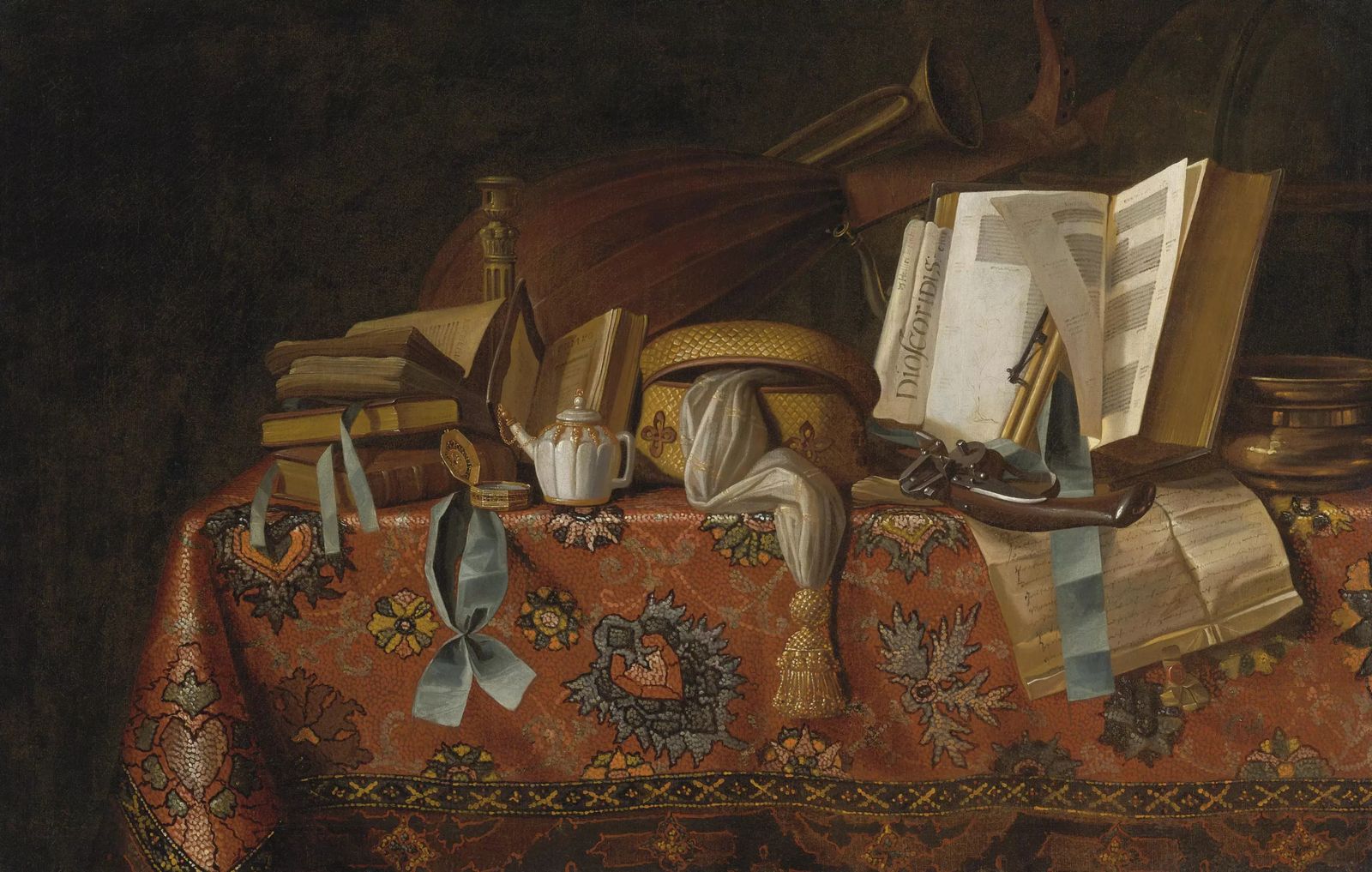 Still Life of Books by Pseudo-Roestraten